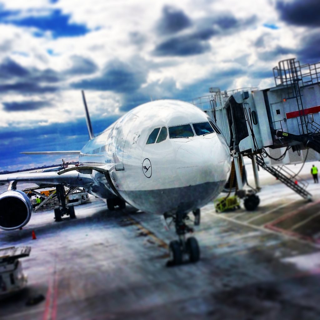 Warten aufs Einsteigen